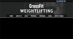 Desktop Screenshot of crossfitweightlifting.com