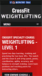 Mobile Screenshot of crossfitweightlifting.com