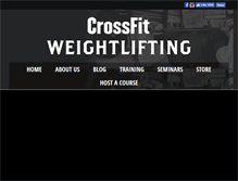 Tablet Screenshot of crossfitweightlifting.com